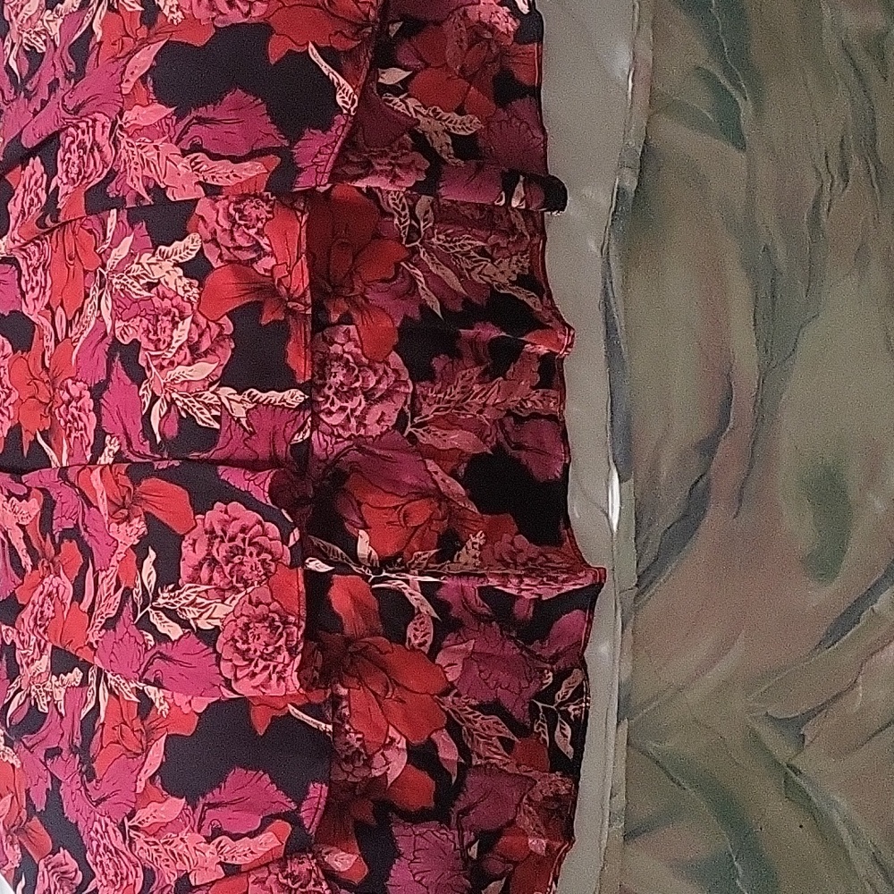 Nannette Pink and Black Floral Midi Dress - Picture 7 of 9
